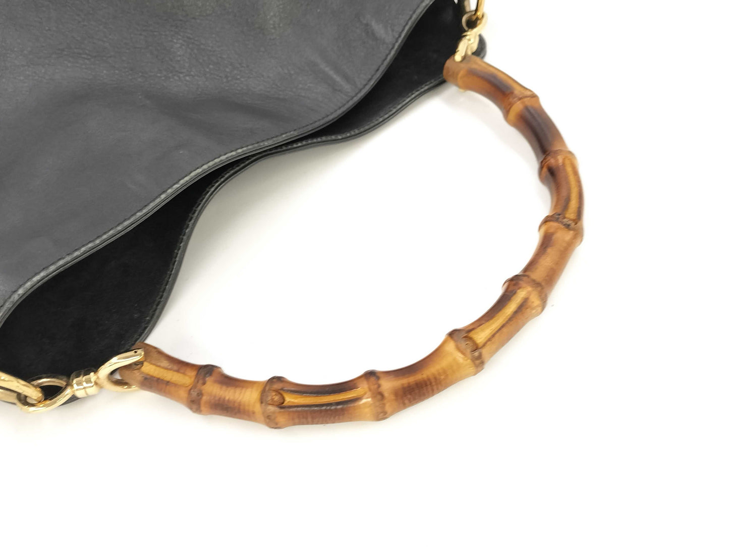 GUCCI Gucci Leather Bamboo Handbag Handbag