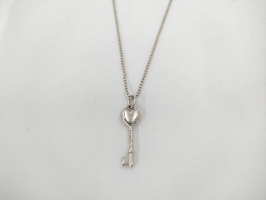 Tiffany&Co. Tiffany Heart Key Necklace Ag925 4.7g Necklace