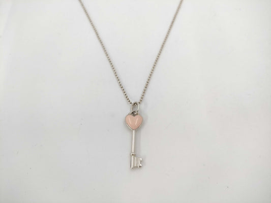 Tiffany&Co. Tiffany Heart Key Necklace Ag925 4.7g Necklace