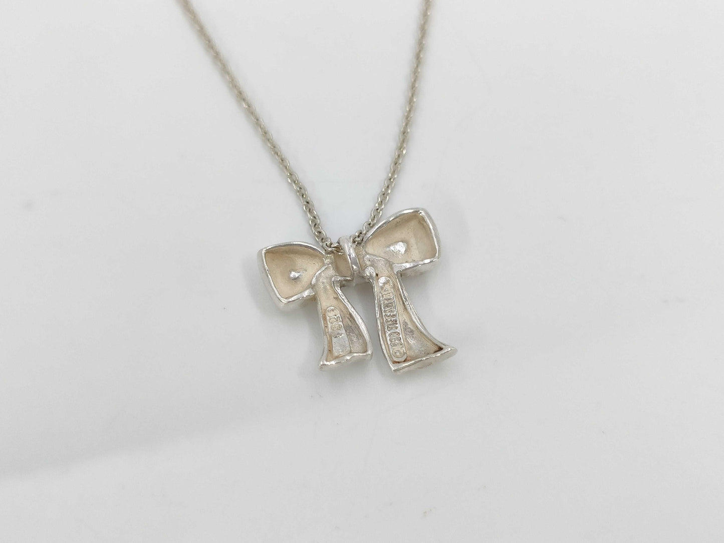 Tiffany&Co. Tiffany Ribbon Necklace Ag925 2.9g Necklace