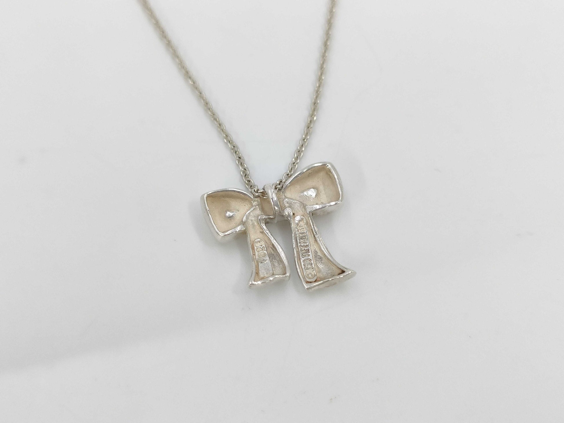 Tiffany&Co. Tiffany Ribbon Necklace Ag925 2.9g Necklace
