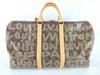 LOUIS VUITTON Monogram Louis Vuitton Monogram Keepall 50 Graffiti Boston Bag