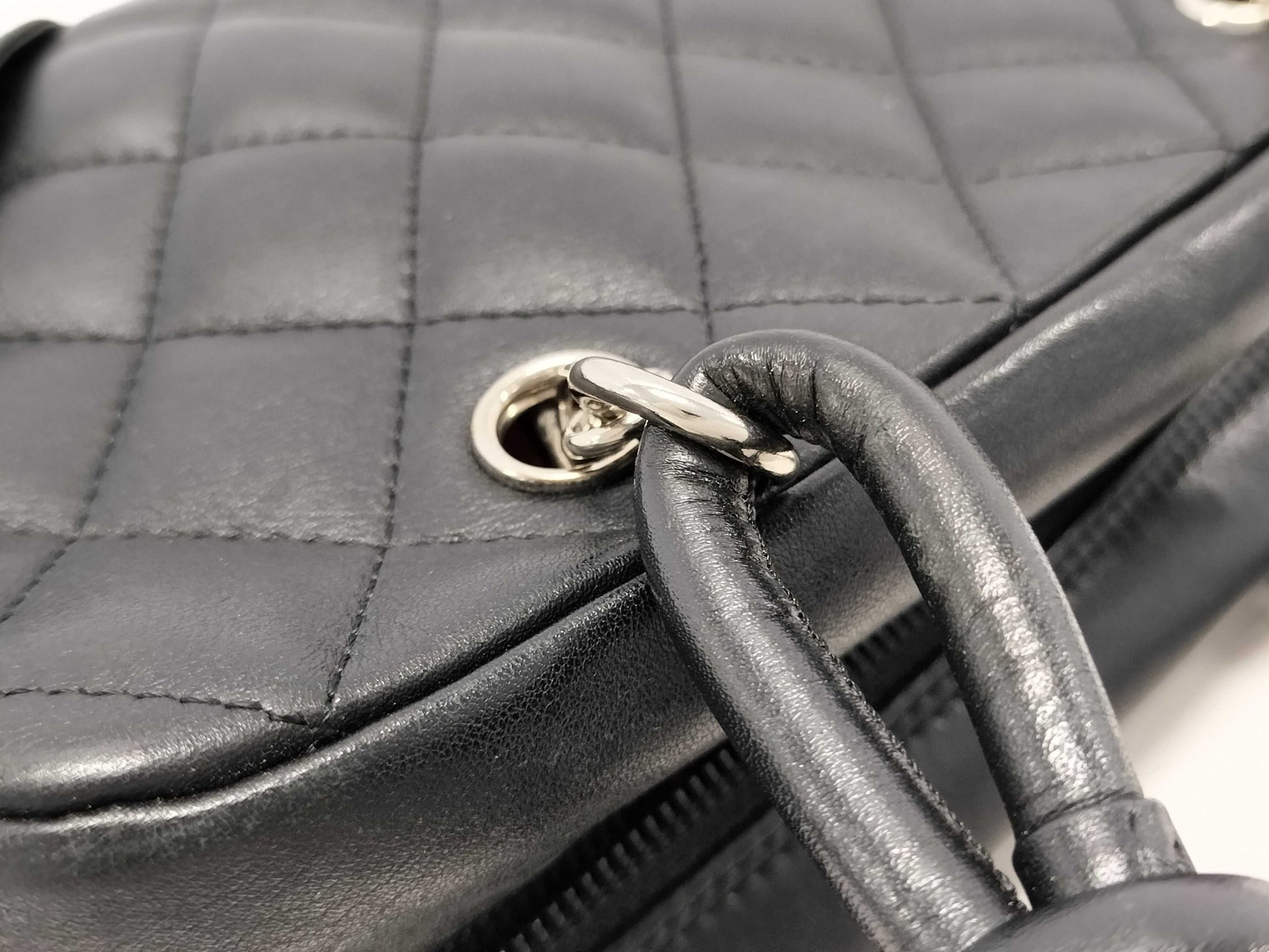 CHANEL Cambon Line Mini Bowling Bag Handbag