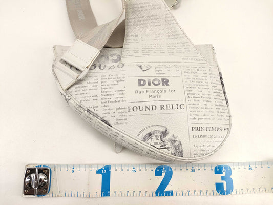 Dior Newspaper Saddle Bag Shoulder Bag