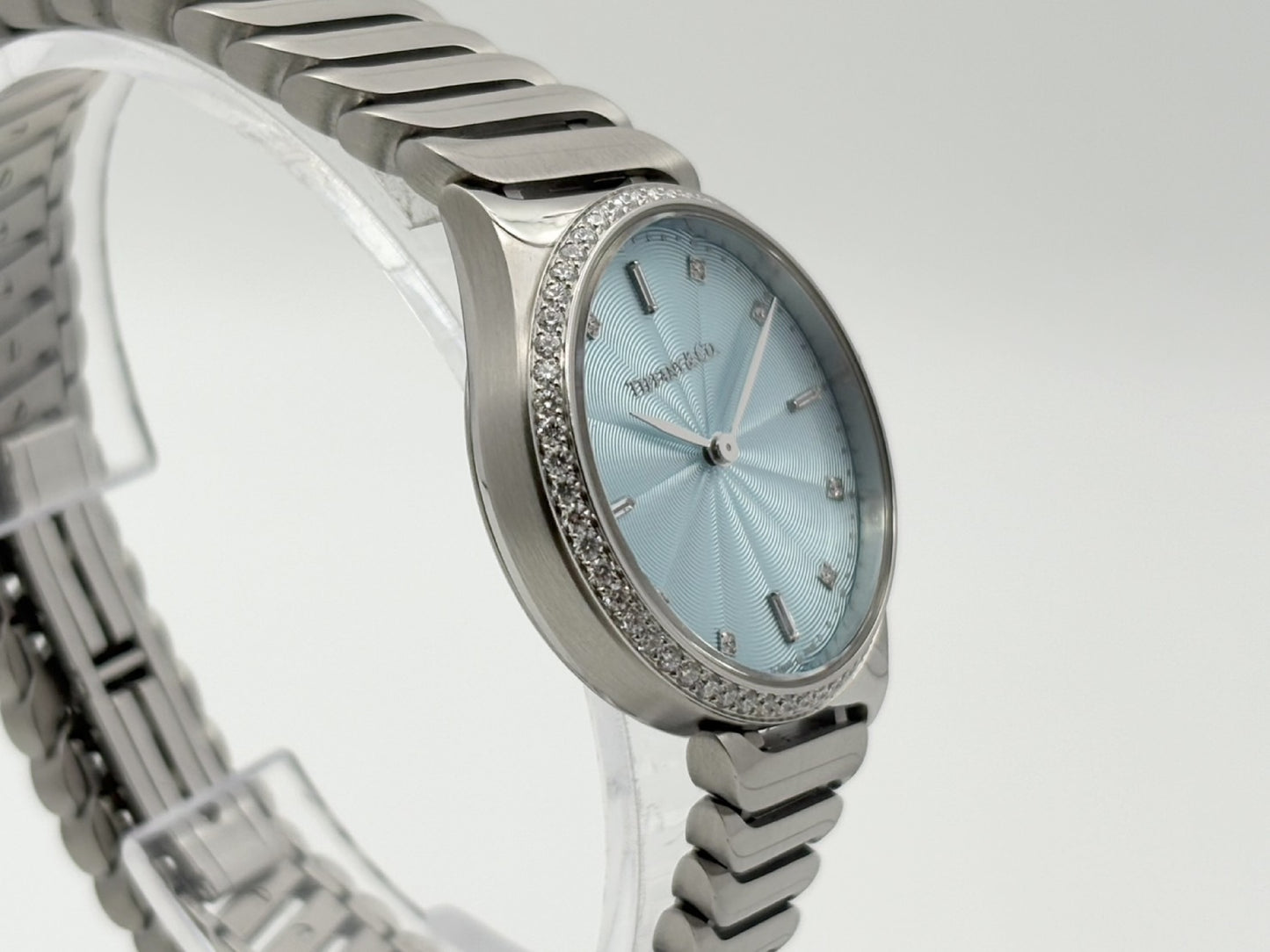 Tiffany & Co. Metro 2-Hand 60874859 111680891 Quartz Light Blue Dial Women's Watch