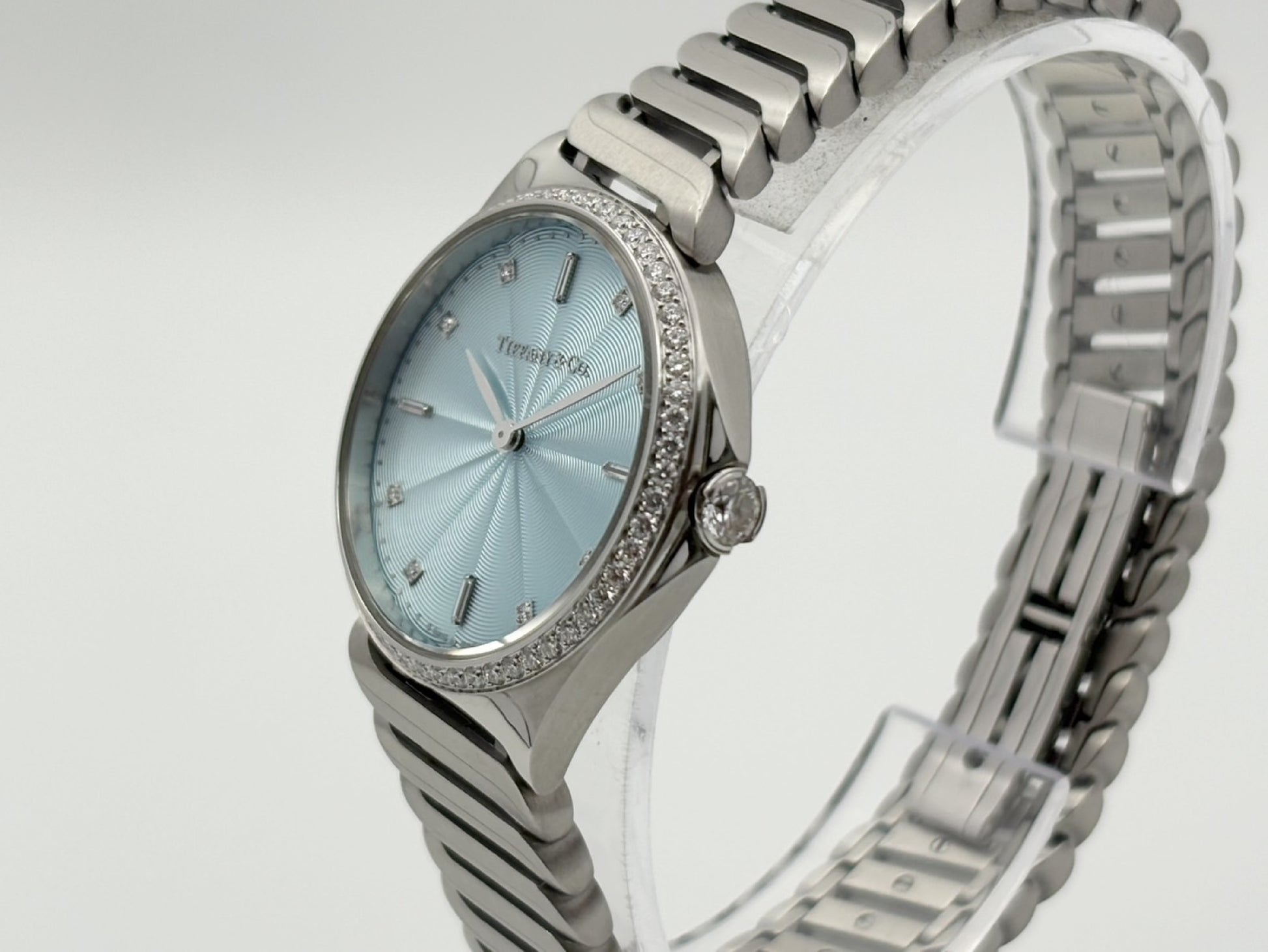 Tiffany & Co. Metro 2-Hand 60874859 111680891 Quartz Light Blue Dial Women's Watch
