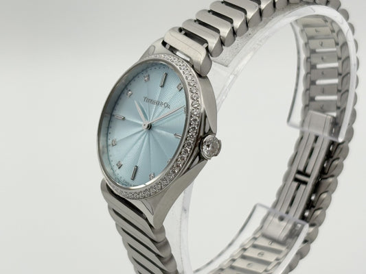 Tiffany & Co. Metro 2-Hand 60874859 111680891 Quartz Light Blue Dial Women's Watch
