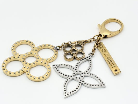 LOUIS VUITTON Vuitton M65090 Bijousac Tappage Charm Keyring CK0130 Keycase Keychain