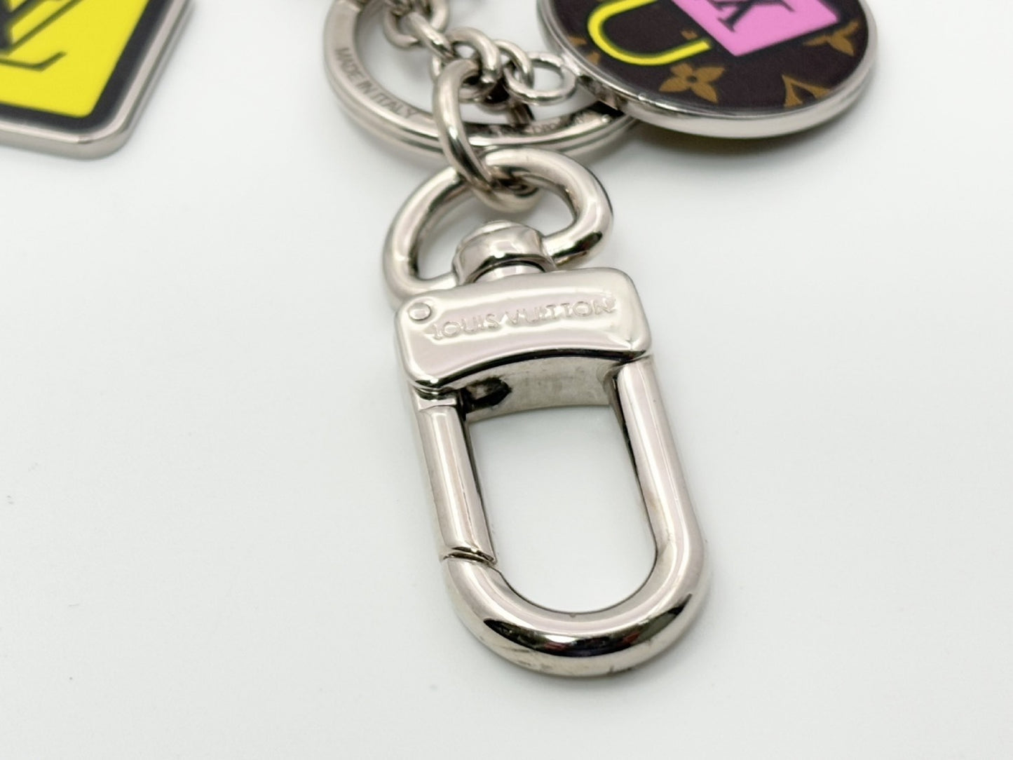 LOUIS VUITTON Vuitton M63759 Portocre LV Stories Padlock Charm Keyring Multicolor DP0168 Key Case / Keychain