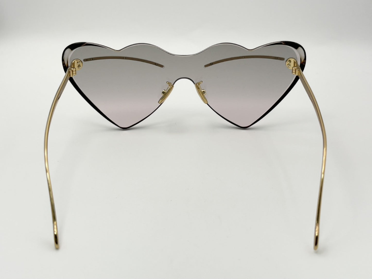 LOEWE LW40087U Heart 150□0-140 Gray x Pink Gradient Cross Laurazu Ibiza Leather Case Available Sunglasses / Glasses