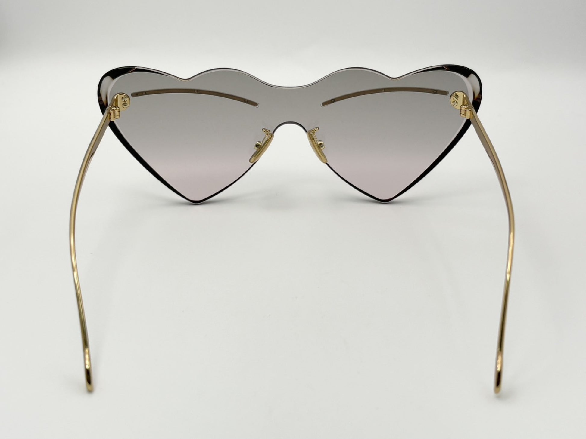 LOEWE LW40087U Heart 150□0-140 Gray x Pink Gradient Cross Laurazu Ibiza Leather Case Available Sunglasses / Glasses