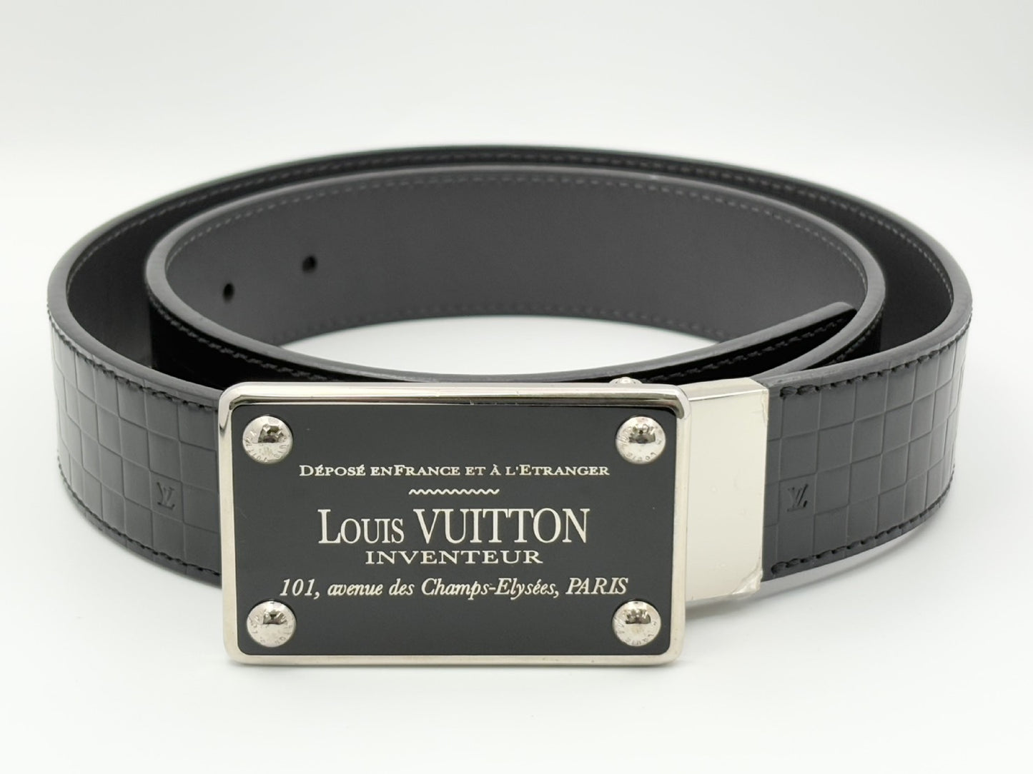 LOUIS VUITTON M6820 Santur Enventour Belt 90/36 Black CA4190 Damier Infini Belt