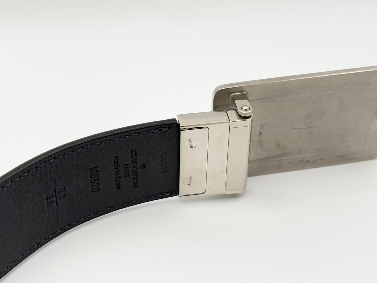 LOUIS VUITTON M6820 Santur Enventour Belt 90/36 Black CA4190 Damier Infini Belt