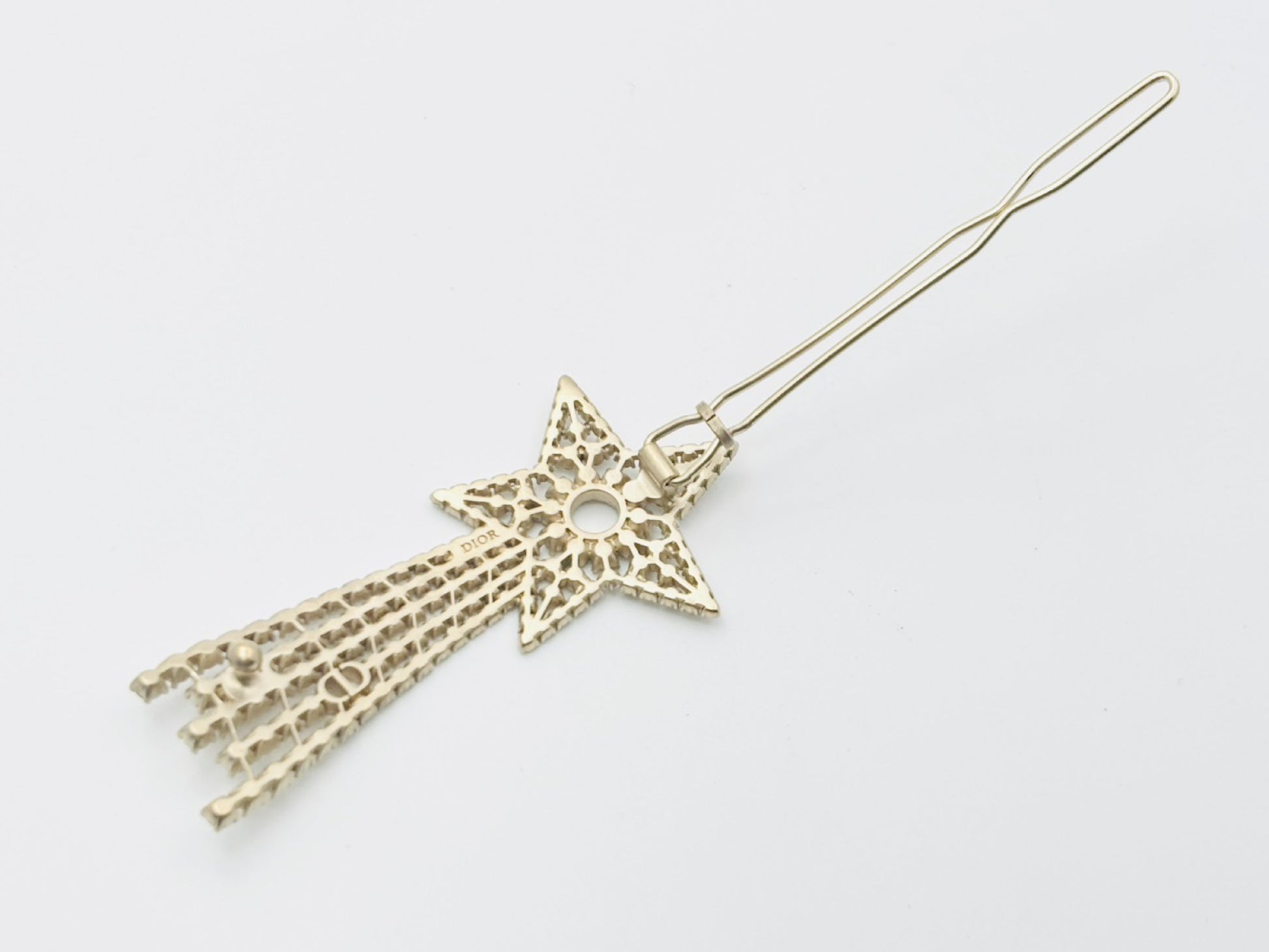 Dior CD Logo Nidht Herbarium Shooting Star Shooting Star Rhinestone Valletta Hairpin Hair Clip Ball Pin Hair Accessories