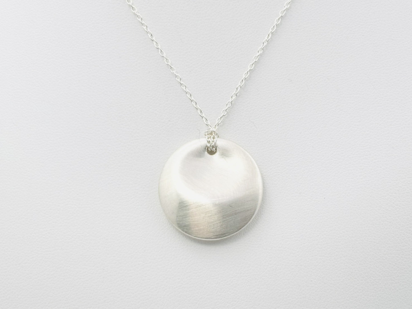 Tiffany&Co. Round Plate Elsa Peretti 925 13g Silver Necklace