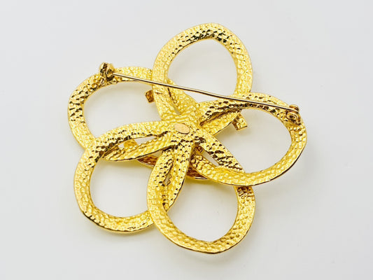 CHANEL Coco Mark Flower 96P Large Swing Brooch