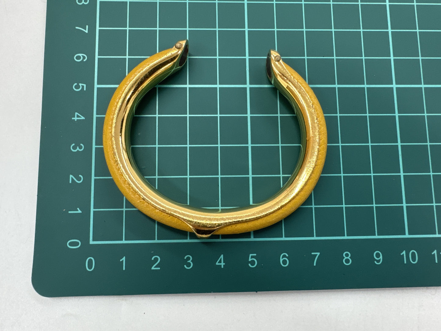 HERMES Gold Neck circumference approx. 16cm Bracelet bangle