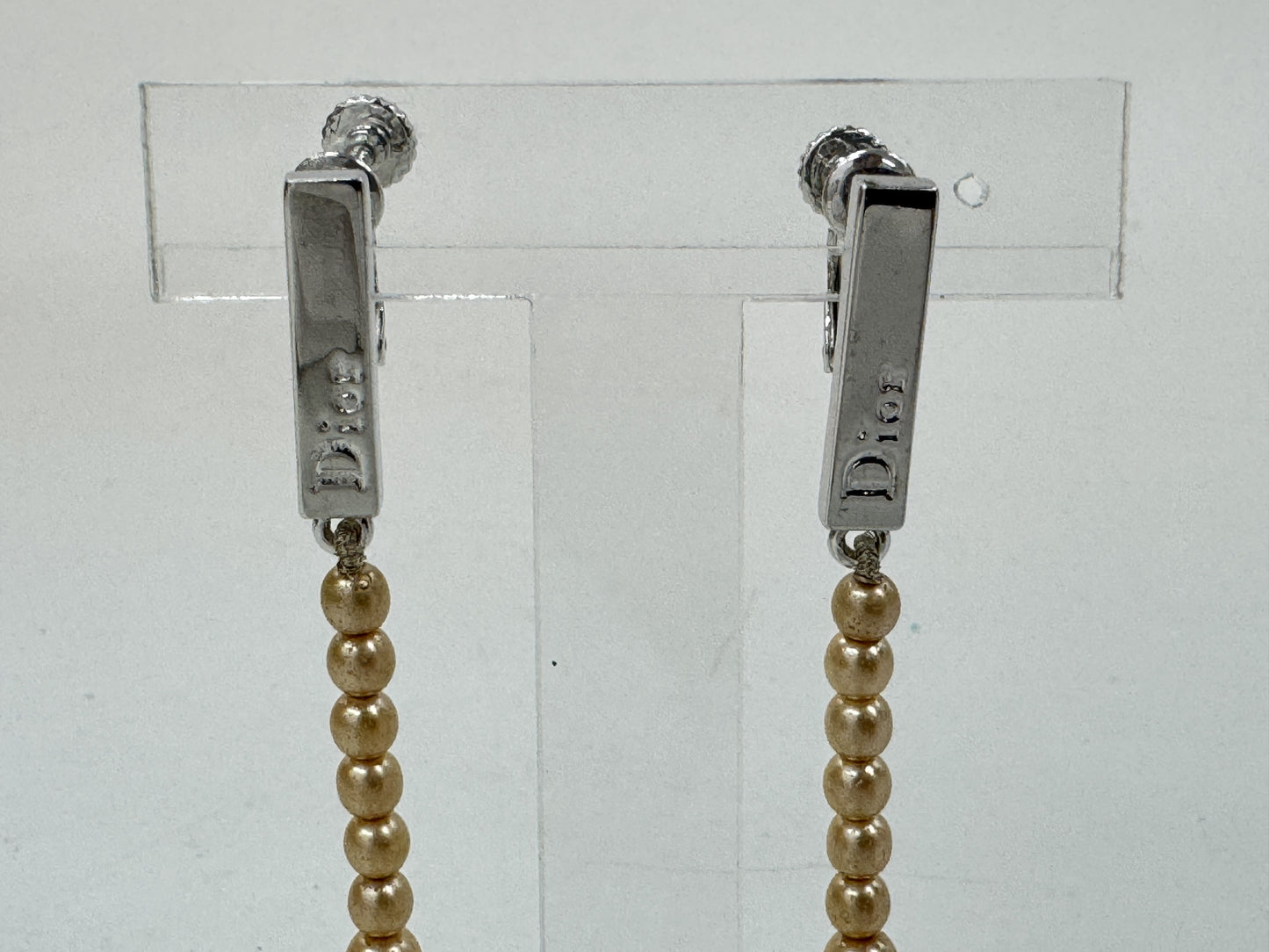 Dior Dior Pearl Hanging Long Earrings