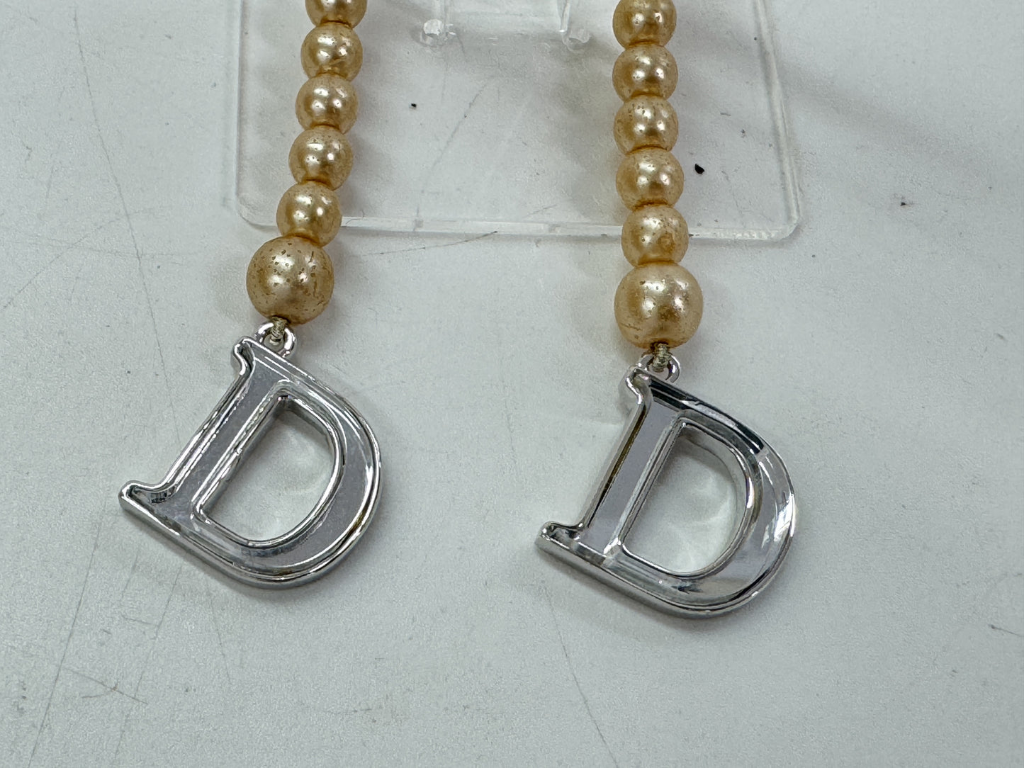 Dior Dior Pearl Hanging Long Earrings