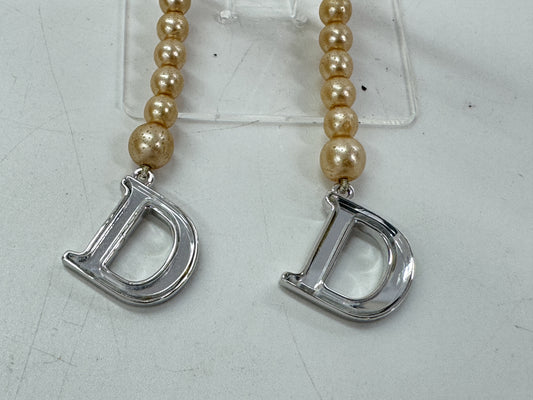 Dior Pearl Dangle Long Earrings