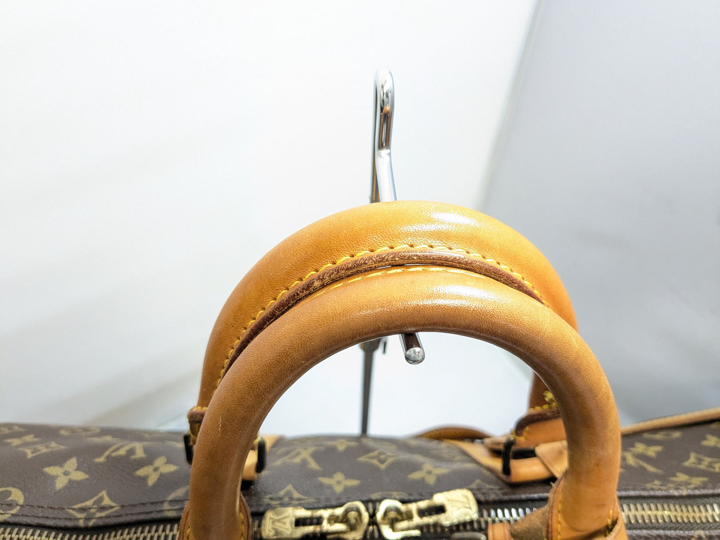 LOUIS VUITTON LV Monogram Keepall Bandouliere 50 Boston Bag with Strap