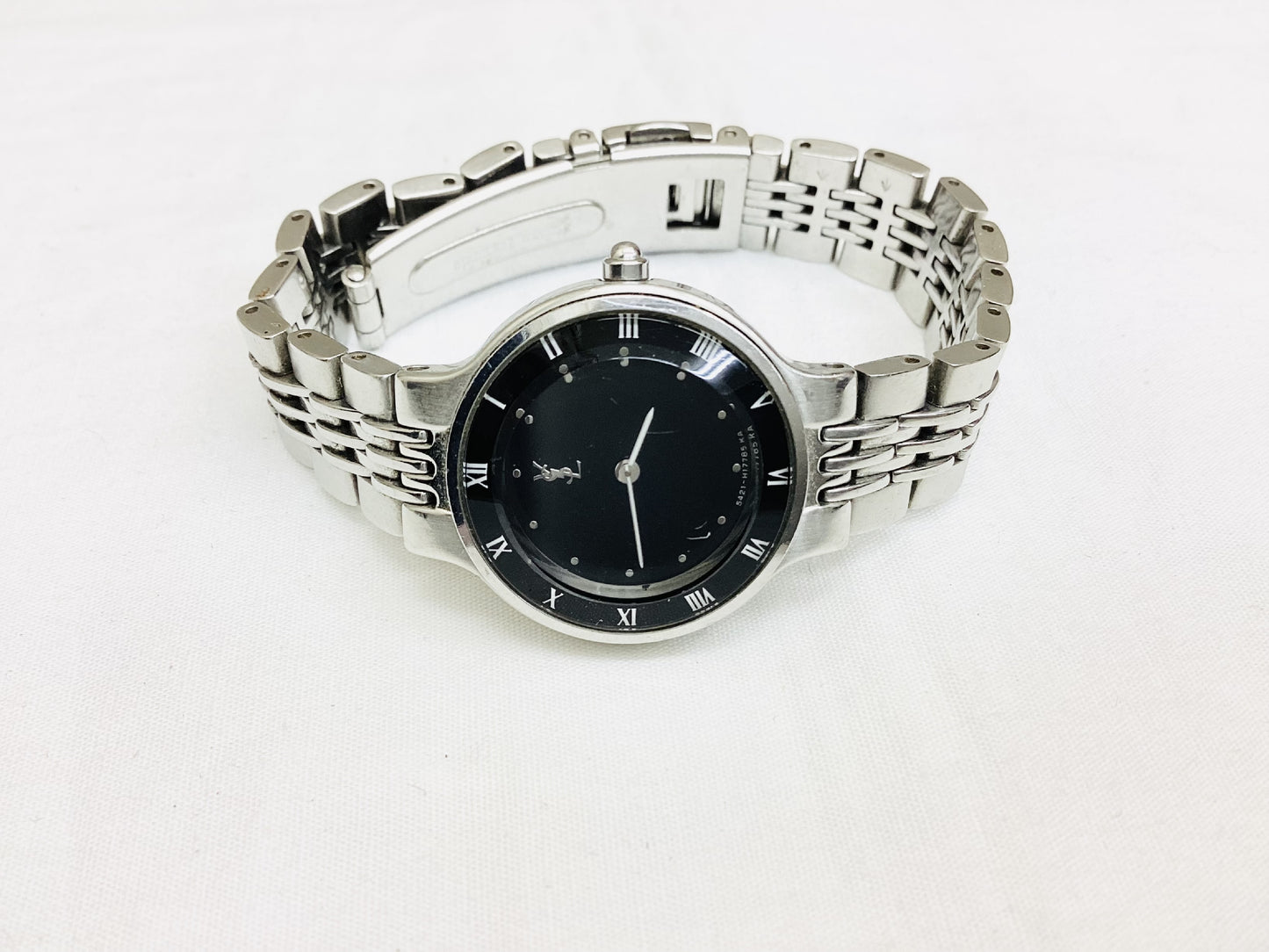 Yves Saint Laurent 5421-H100058 790144 Roman Quartz Black Dial Women's Watch