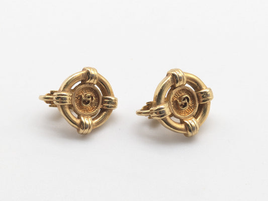 Dior logo earrings