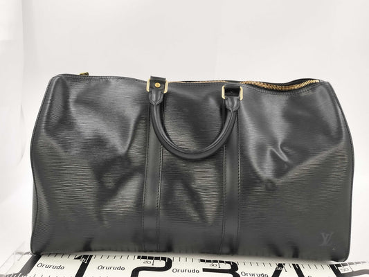 LOUIS VUITTON LV Epi Leather M42962 Keepall 50 SP0978 Boston Bag with Name Tag