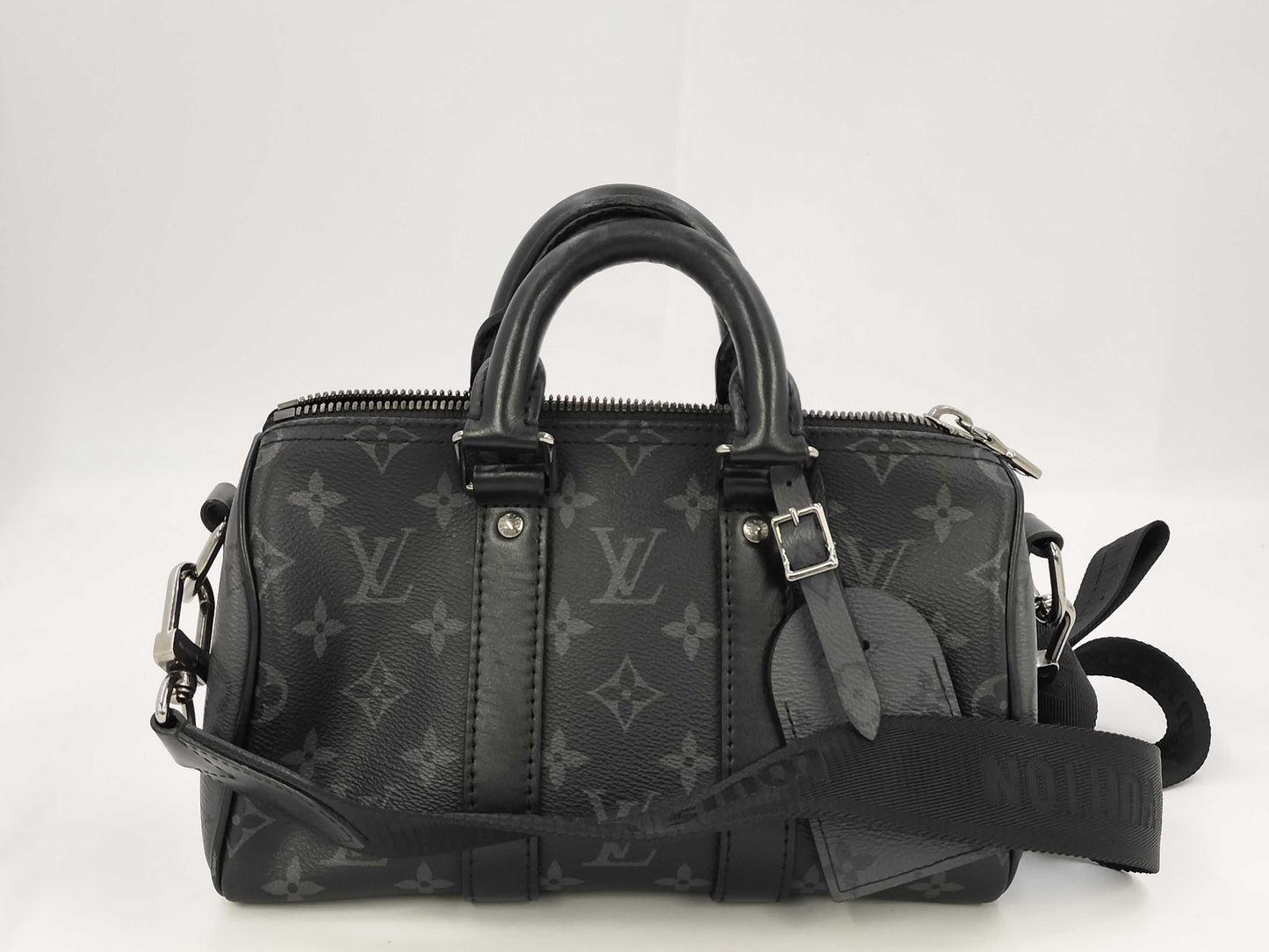 LOUIS VUITTON LV M46271 Eclipse Keepall Bandouliere 25 RFID Shoulder Bag