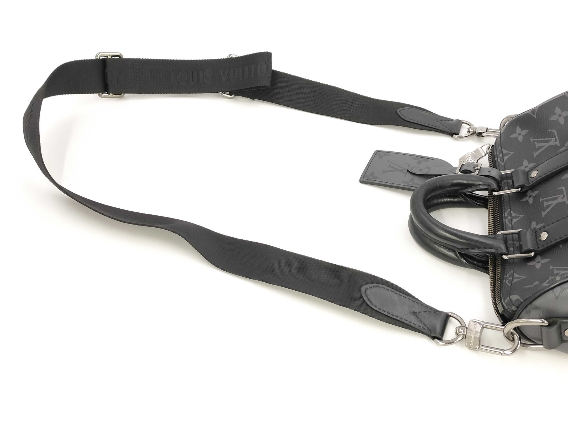 LOUIS VUITTON LV M46271 Eclipse Keepall Bandouliere 25 RFID Shoulder Bag
