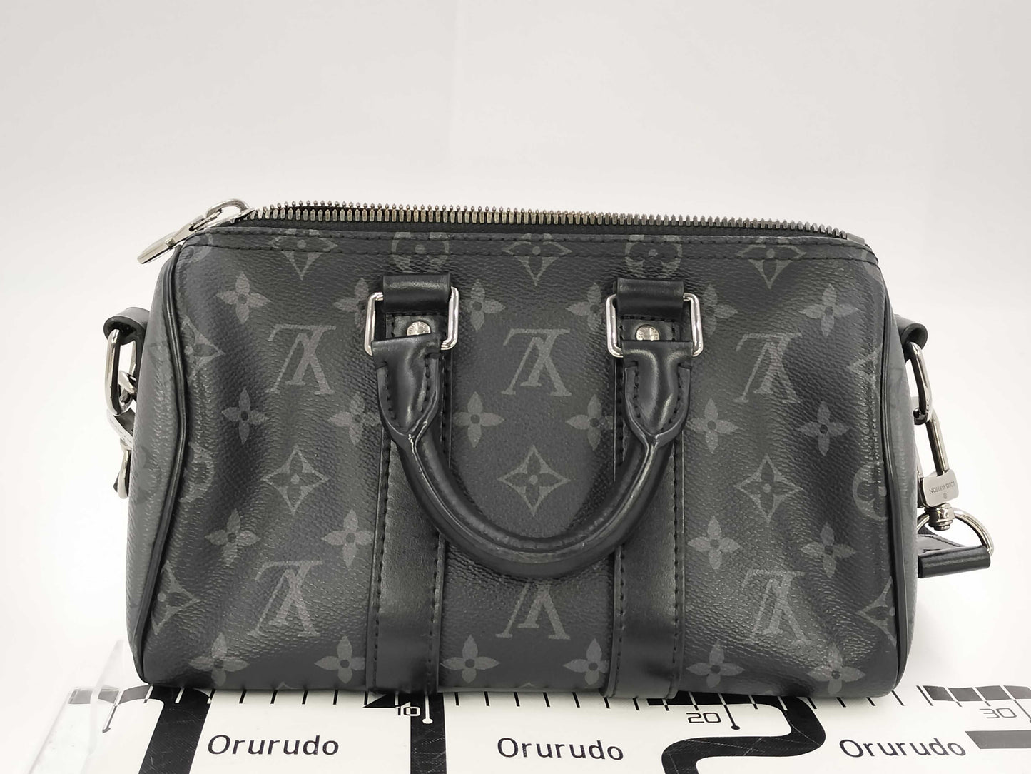 LOUIS VUITTON LV M46271 Eclipse Keepall Bandouliere 25 RFID Shoulder Bag