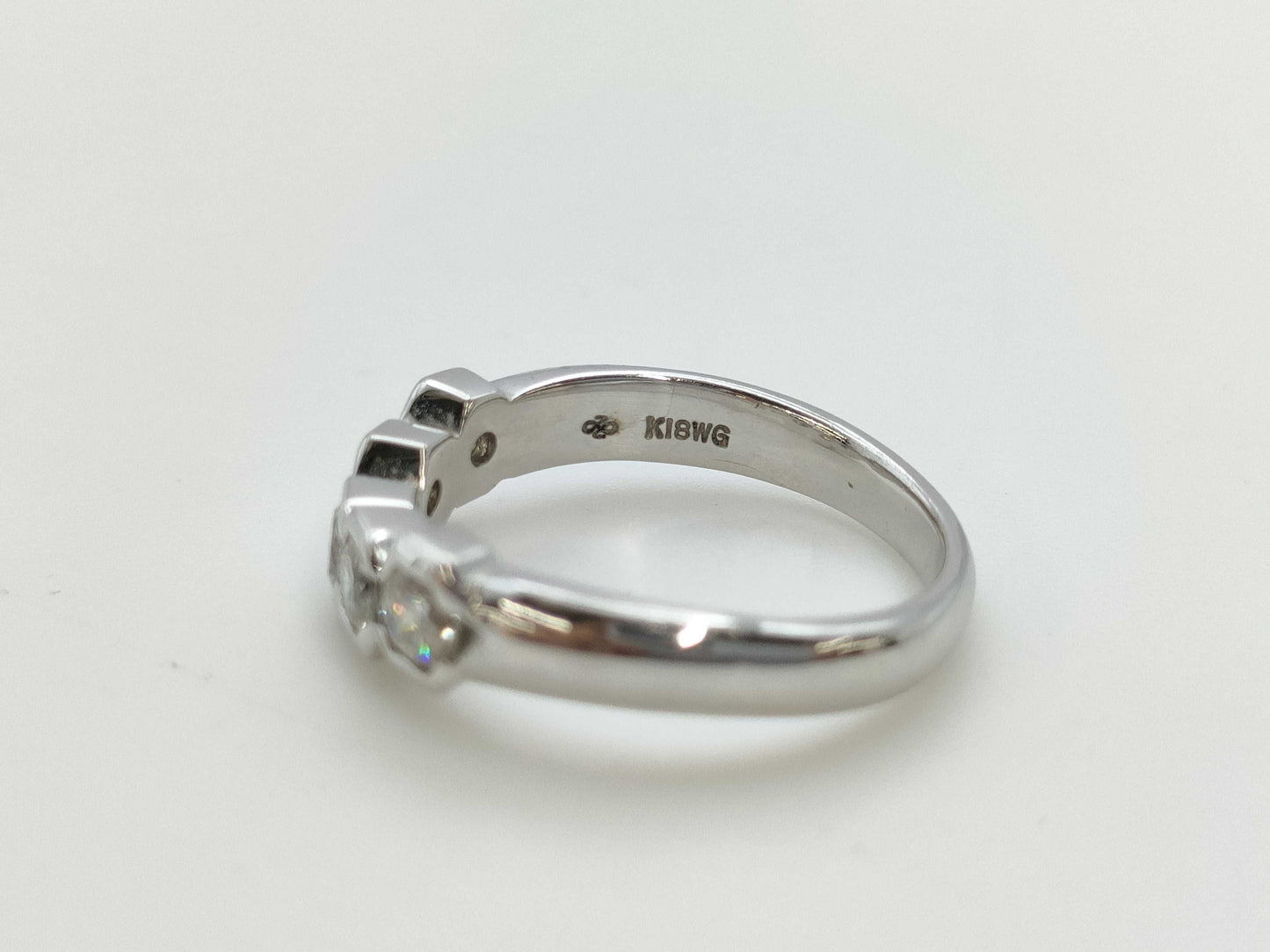 D0.77ct K18WG 4.8g Ring