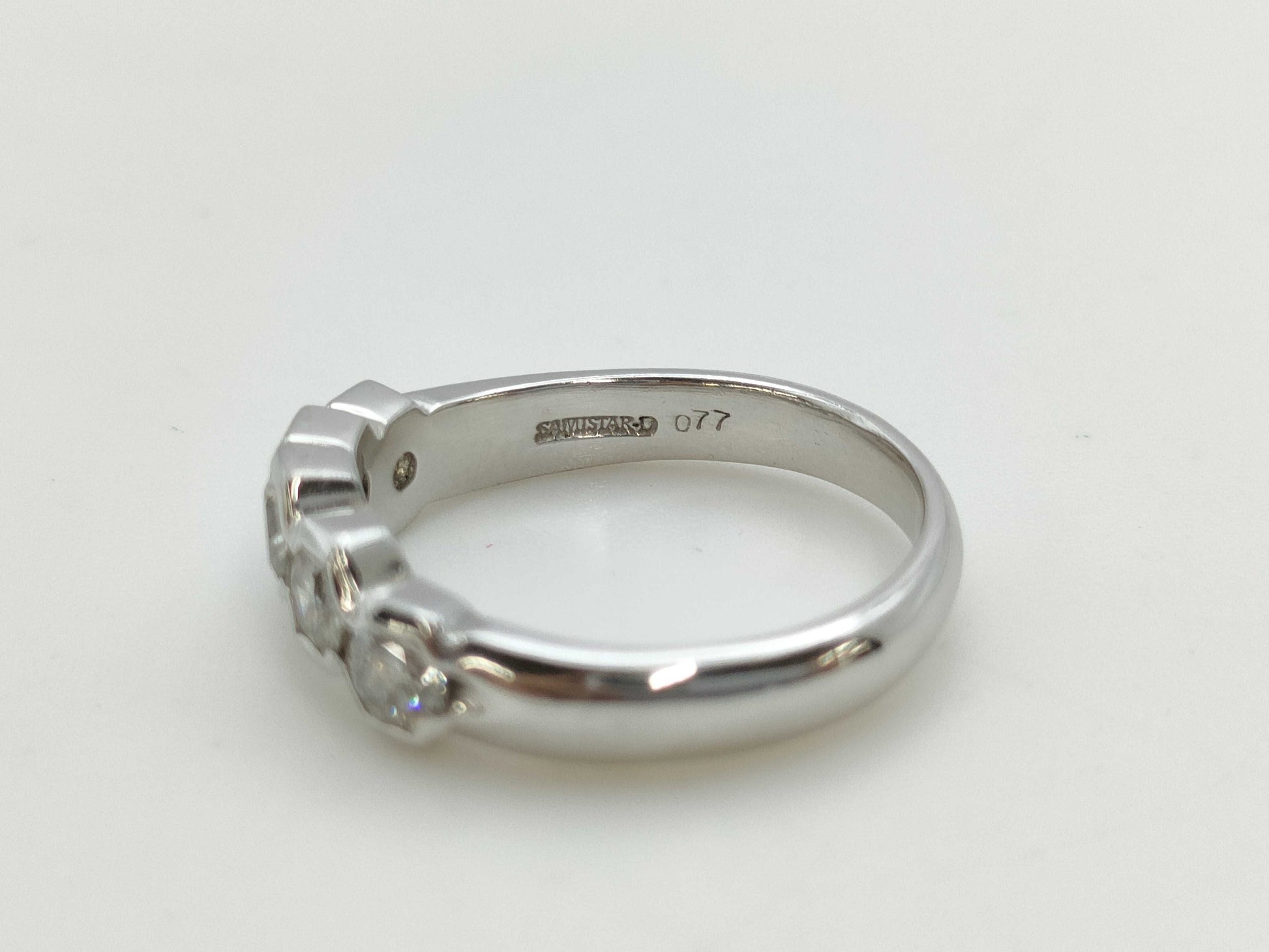 D0.77ct K18WG 4.8g Ring