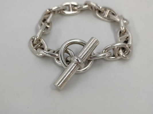 HERMES Chaine d'Ancre MM 16 links 58.4g SV925 Bracelet Bracelet Bangle