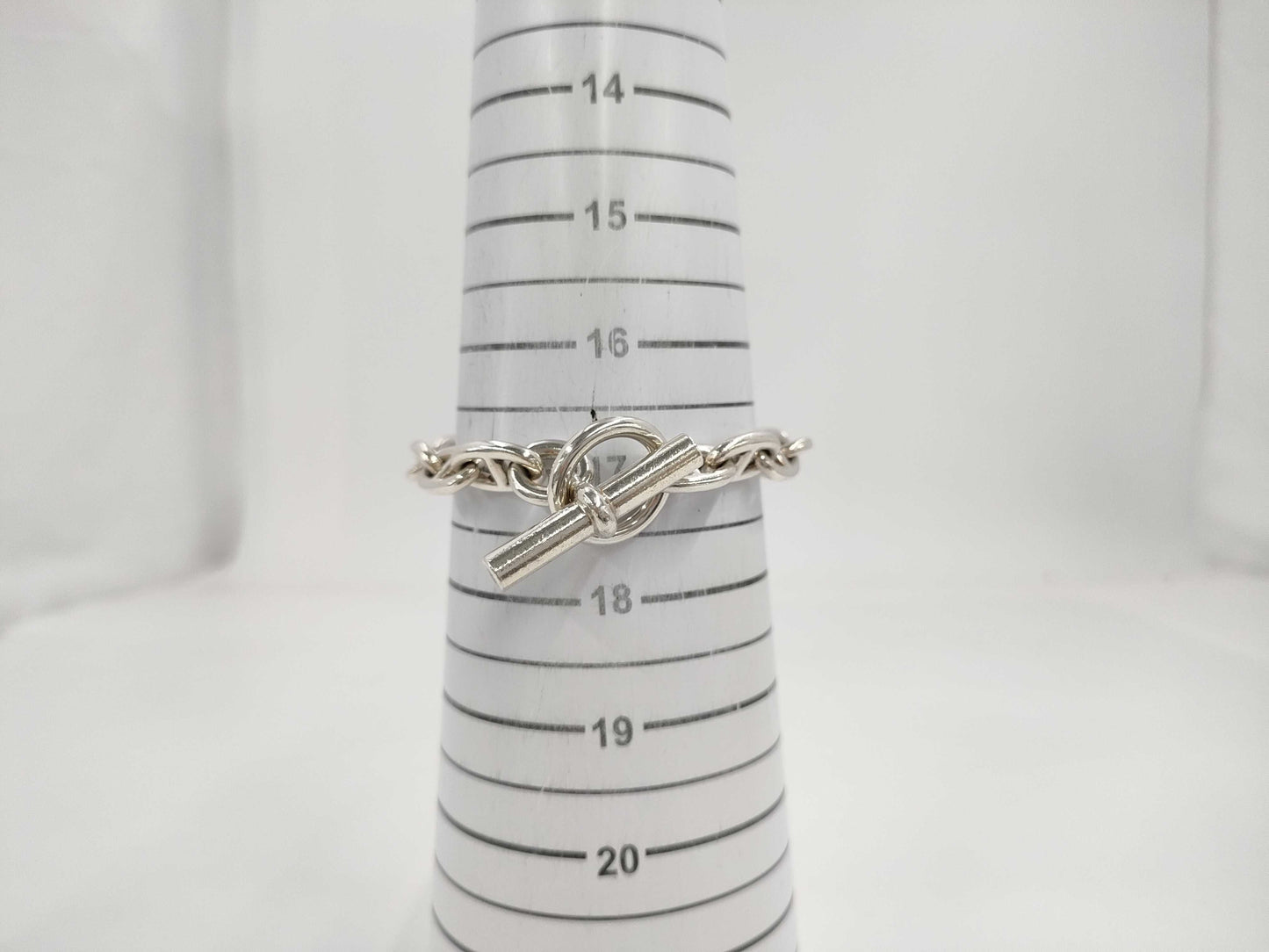 HERMES Chene Dunkle MM 16 Frames 58.4g SV925 Bracelet Bracelet Bangle