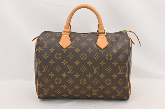 LOUIS VUITTON LOUIS VUITTON Louis Vuitton Monogram Speedy 30 Boston Bag Handbag Boston Bag