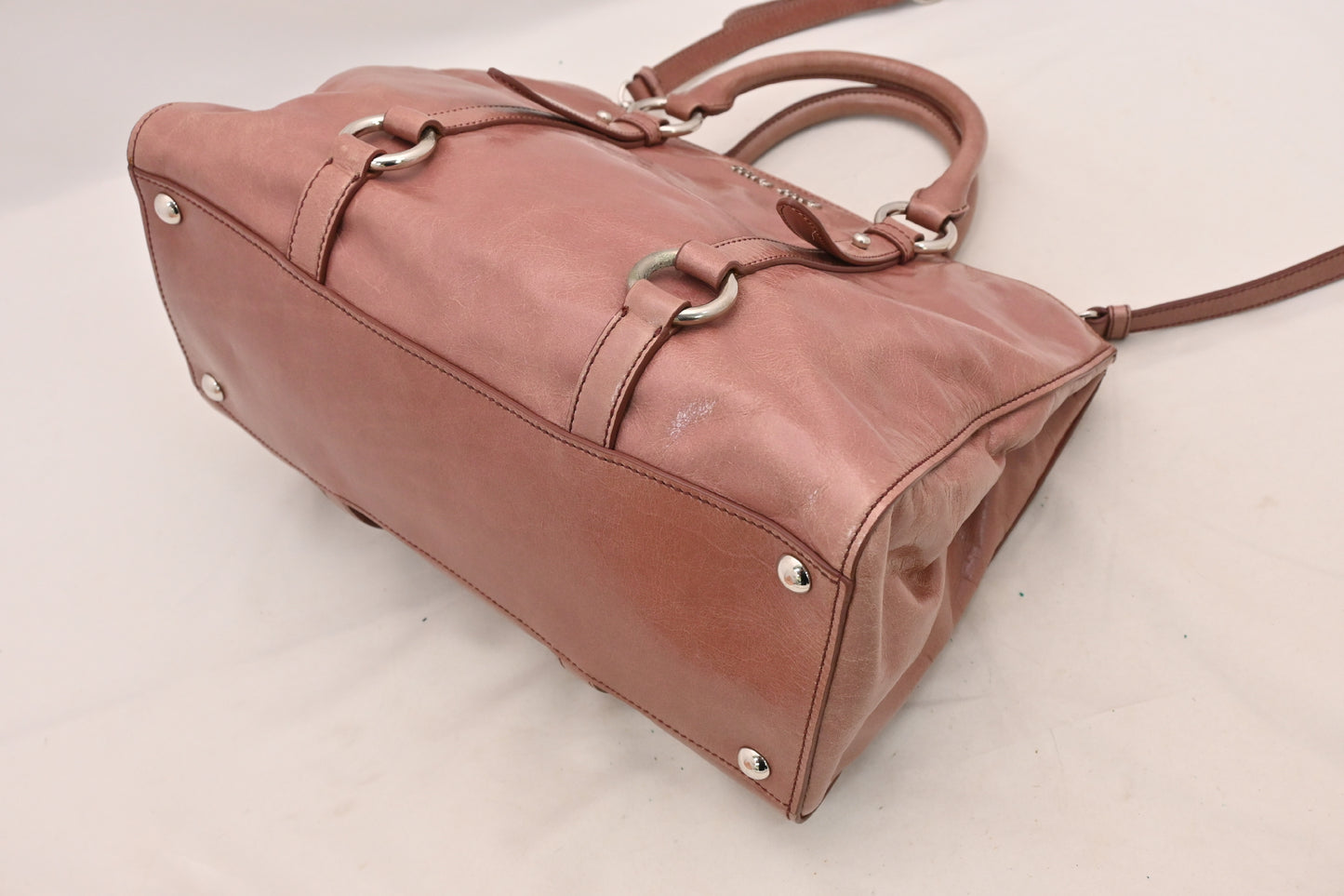 Miu Miu MIUMIU Handbag 2-Way Tote Bag Pink Strap Pink SV Hardware Handbag