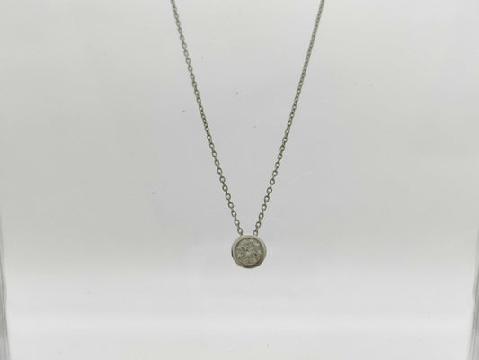 D0.306ct PT900/850 1.9g Necklace