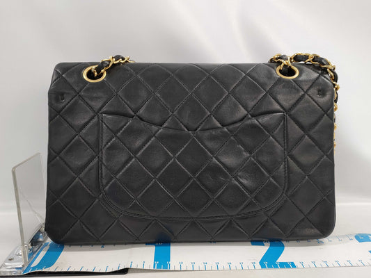 CHANEL Matelasse 25 Lambskin Double Flap Double Chain Shoulder Bag