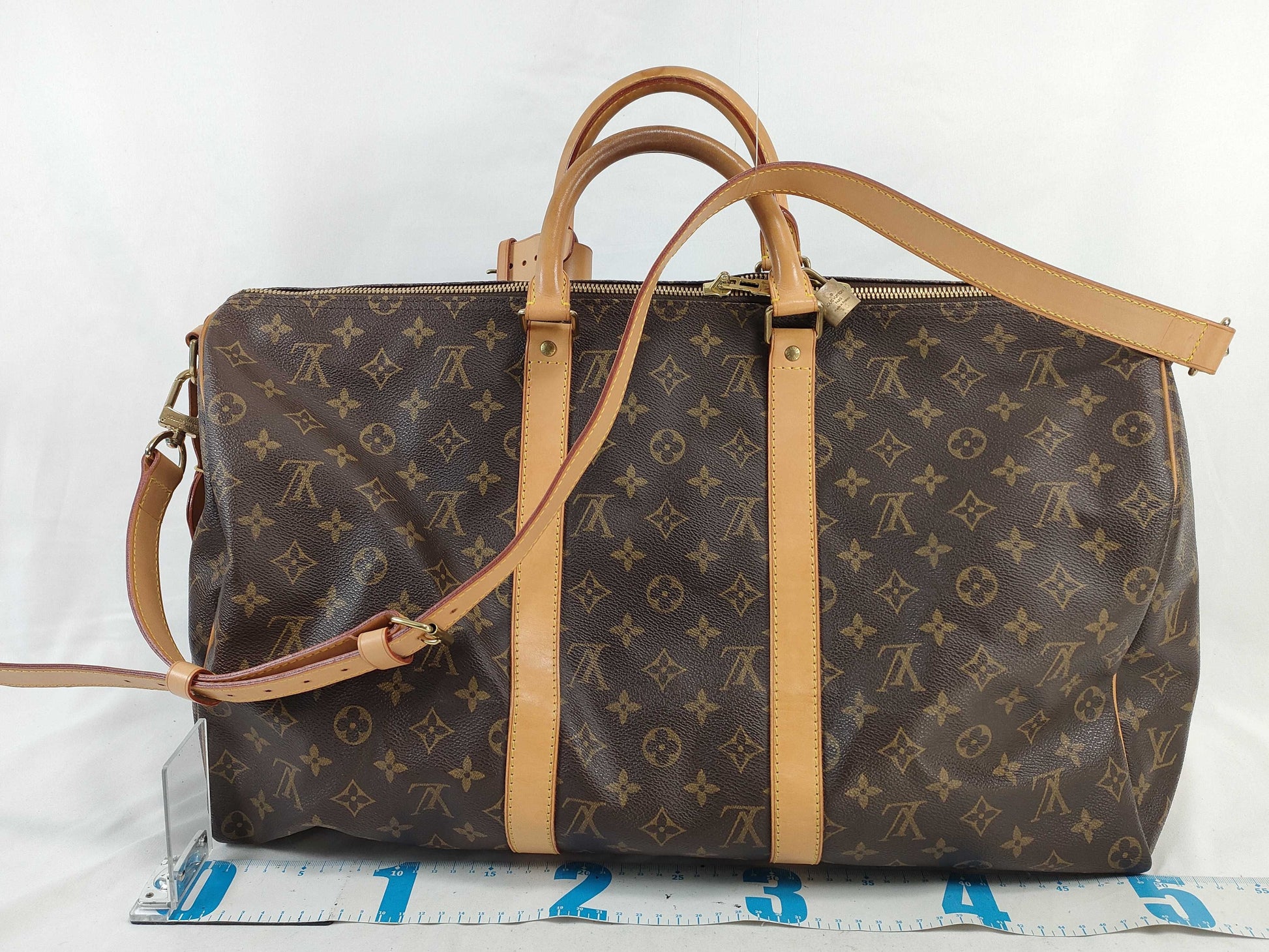 LOUIS VUITTON Monogram Vuitton Keypol 50 Boston Bag