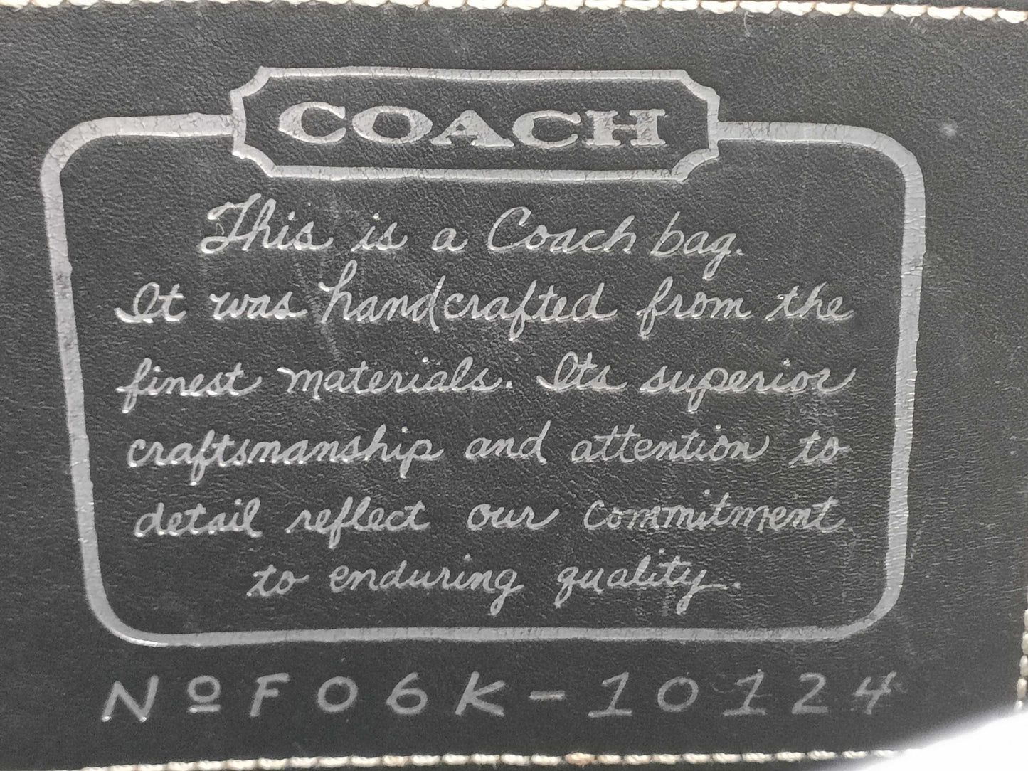 COACH Signature Coach 5-Point Summary Tote Bag