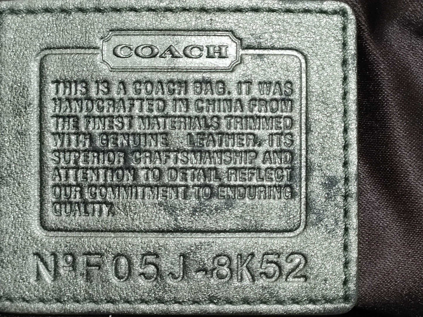 COACH Signature Coach 5-Point Summary Tote Bag