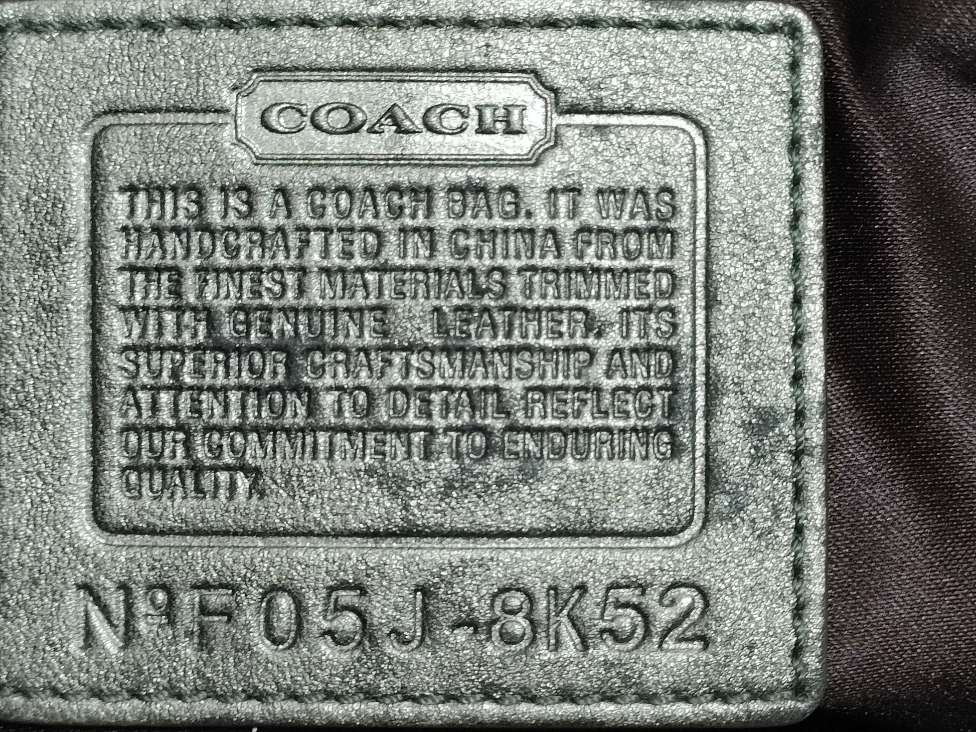 COACH Signature Coach 5-Point Summary Tote Bag