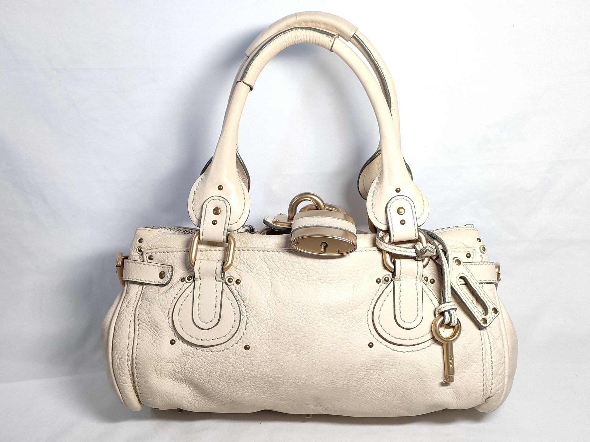 Chloe Paddington Handbag with Cadena Key Leather Handbag