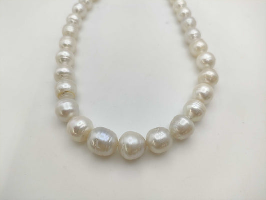 Semi-round pearl diameter approx. 10.1-14.2mm SV 92.3g Necklace