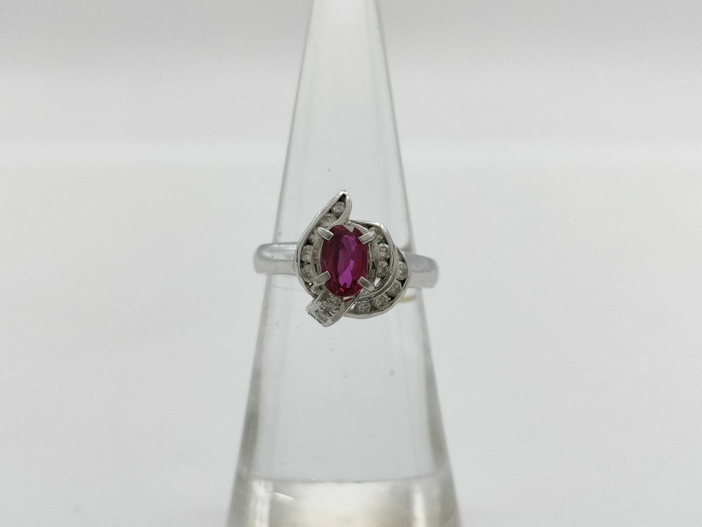 R0.59ct D0.21ct PT900 4.8g Ring