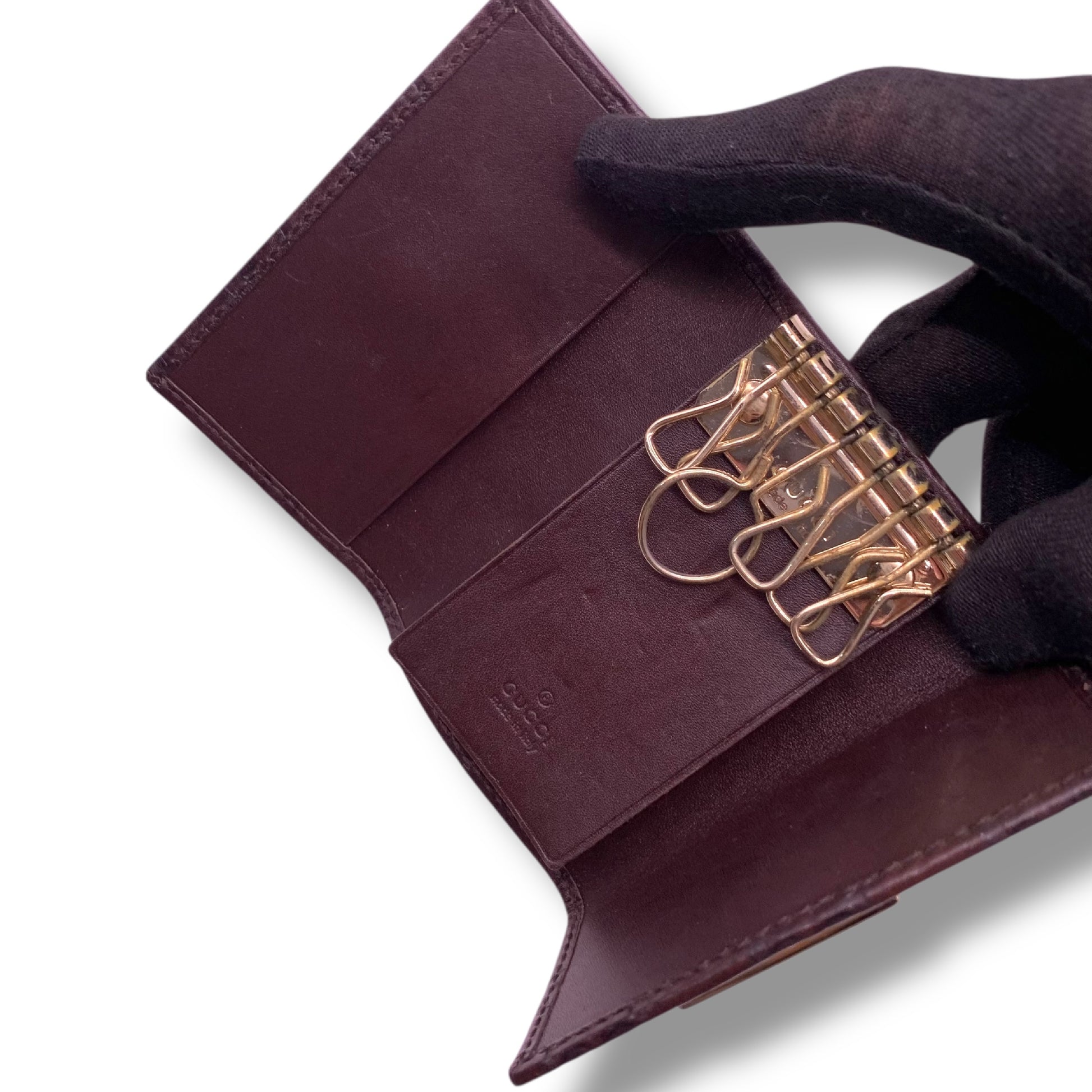 GUCCI GUCCI Gucci Key Case Brown Key Case/Key Holder