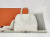 HERMES Bolide Mini U Stamp White Gold Hardware Handbag