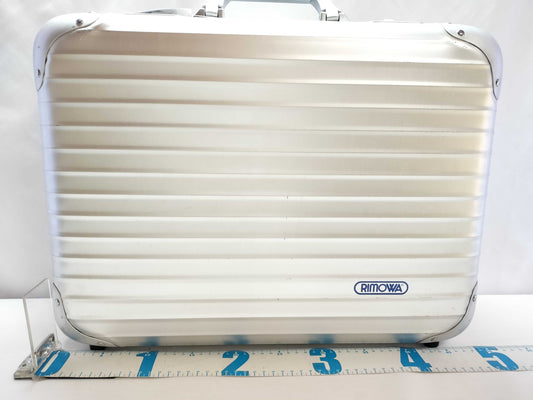 RIMOWA RIMOWA Topaz Attache Case Aluminum Silver PIN 000 Business Bag
