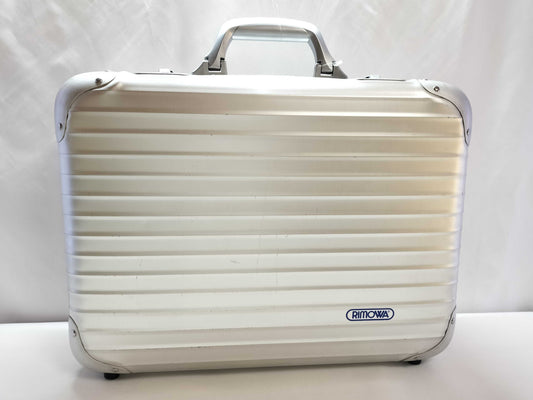 RIMOWA RIMOWA Topaz Attache Case Aluminum Silver PIN 000 Business Bag